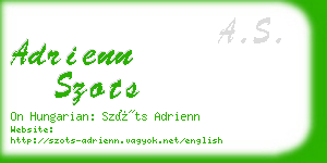 adrienn szots business card